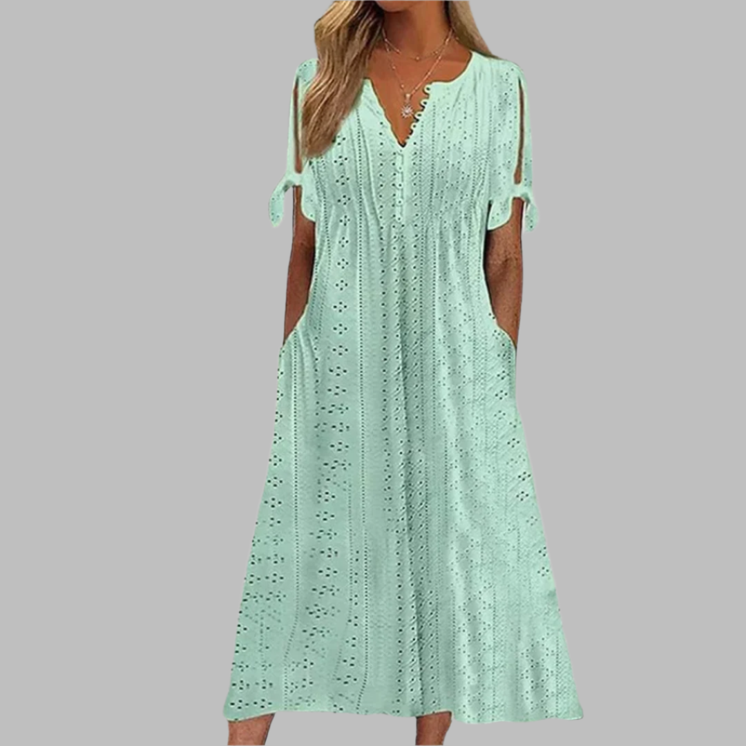 Sommerkleid Boho-Stil Elegant Midi-Länge