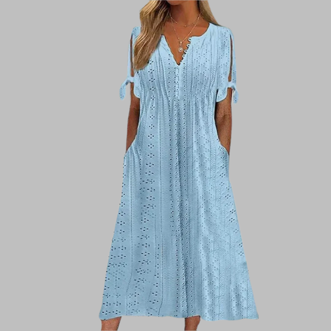 Sommerkleid Boho-Stil Elegant Midi-Länge