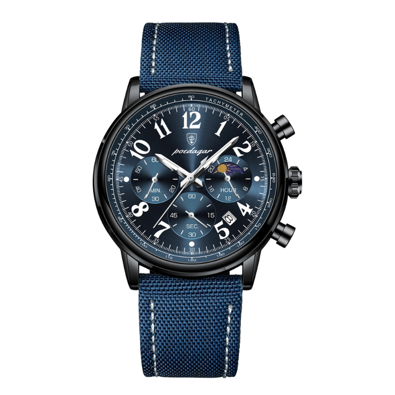 Herrenuhr Lederarmband Elegante Quarz