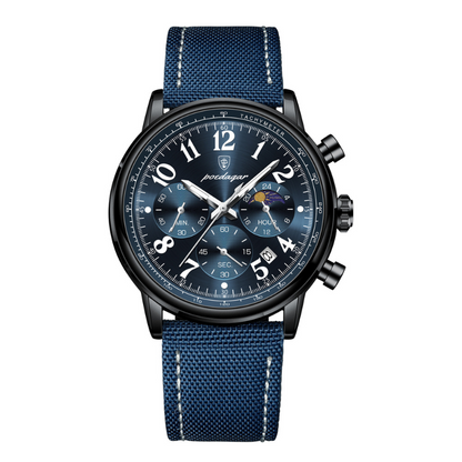Herrenuhr Lederarmband Elegante Quarz