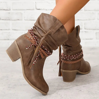 Western Stiefel Cowboy Optik Damen