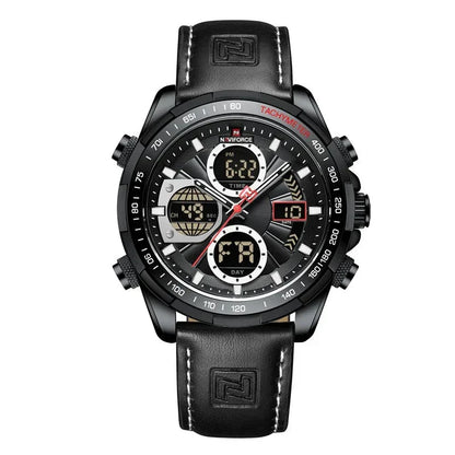 Herren Armbanduhr Edelstahl Marine Chrono