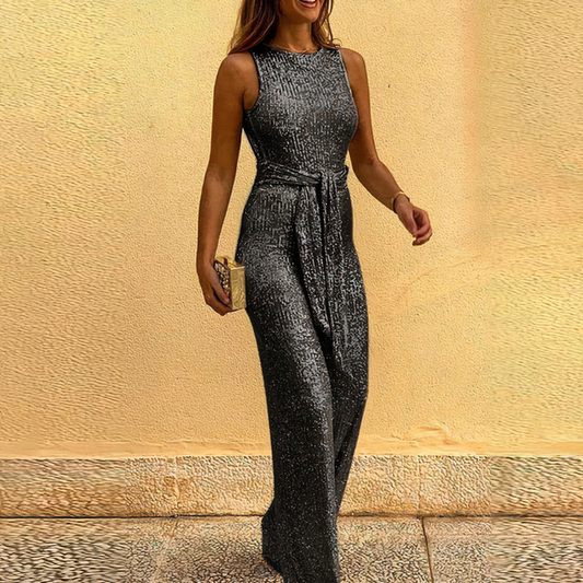 Glamour Jumpsuit Glitzer Abendkleid Frauen - BerlinGlamour