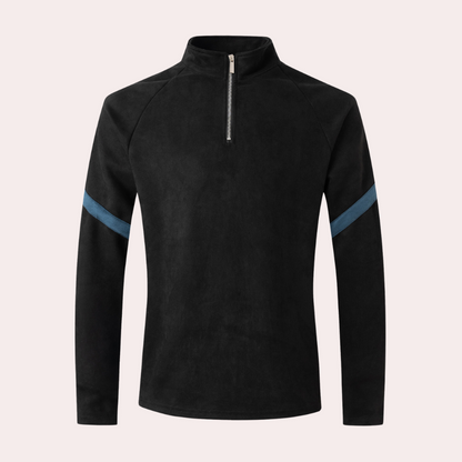 Herren Pullover Wollmischung Elegent Schwarz