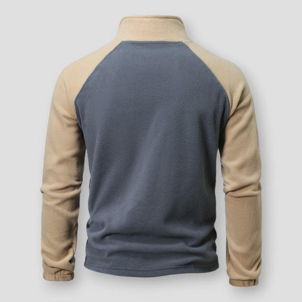 Wärmer Fleece Pullover Herren Robust Sportlich