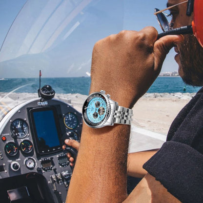 Luxus Herrenuhr Automatik Mechanisch Edelstahl