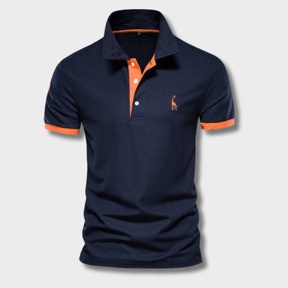 Polo Shirt Zweifarbig Sportlich Trendy Herren
