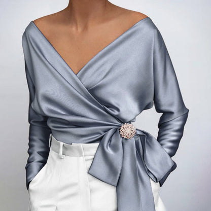 Elegante Seidenbluse Damen Bluse