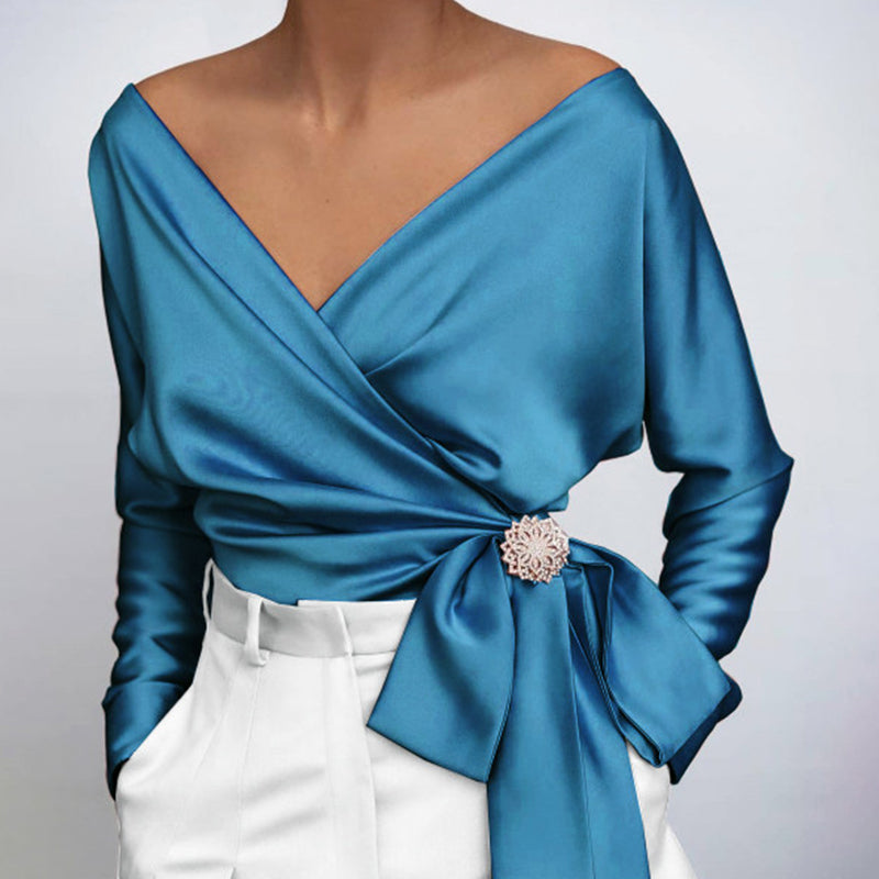 Elegante Seidenbluse Damen Bluse