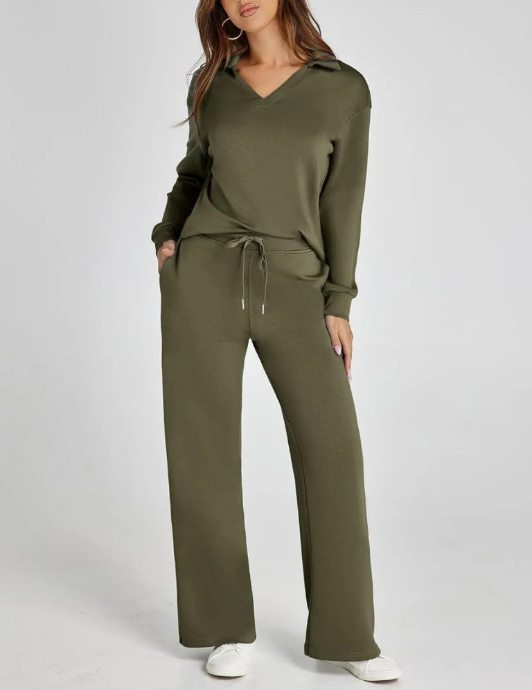 Damen Freizeitanzug Sportlich Bequem Zipper