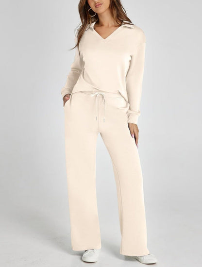 Damen Freizeitanzug Sportlich Bequem Zipper