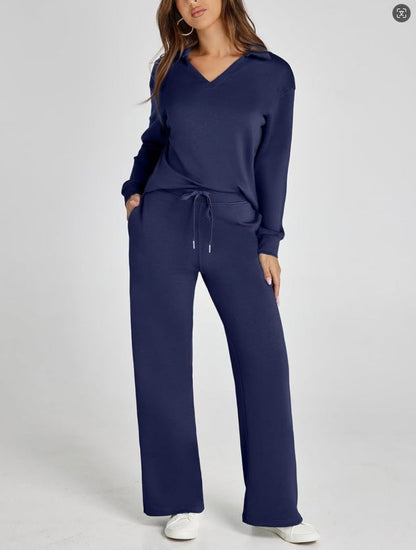 Damen Freizeitanzug Sportlich Bequem Zipper