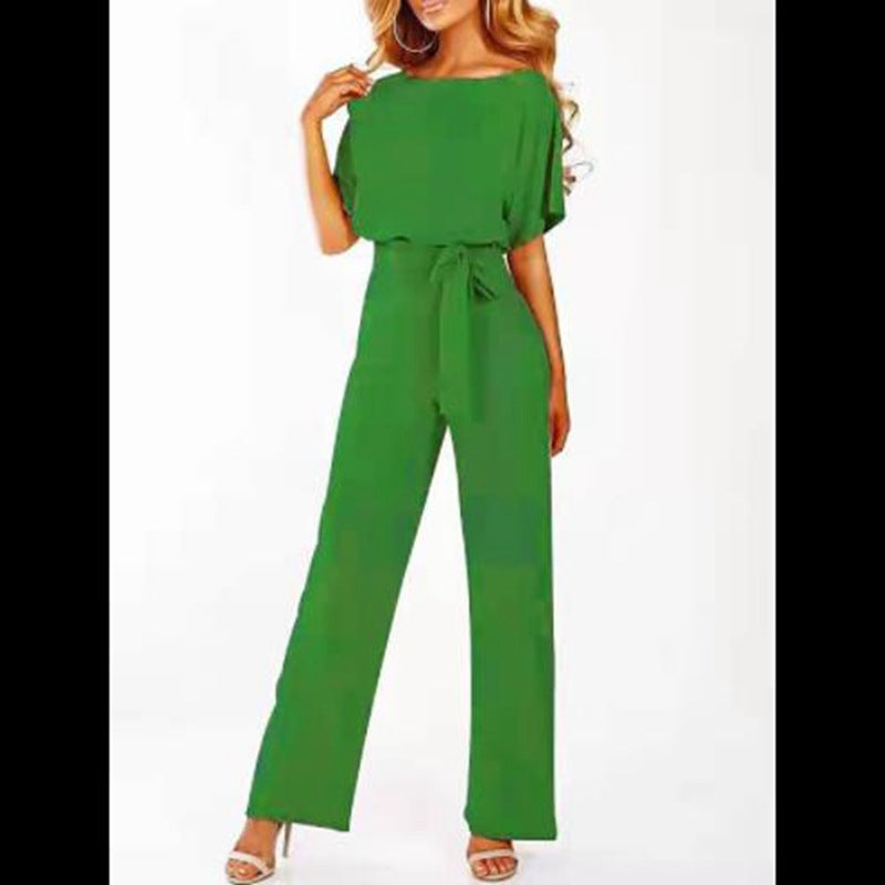 Stilvoller Jumpsuit mit Taillengürtel Figurbetont Damen