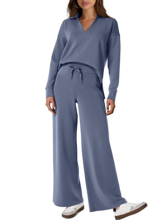 Damen Freizeitanzug Sportlich Bequem Zipper