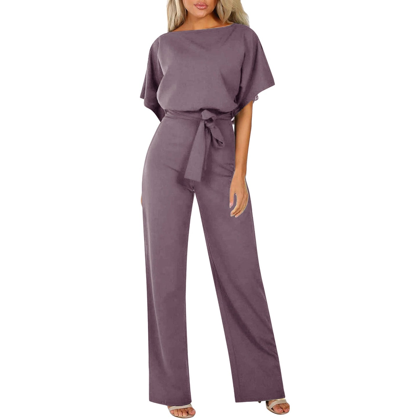 Stilvoller Jumpsuit mit Taillengürtel Figurbetont Damen
