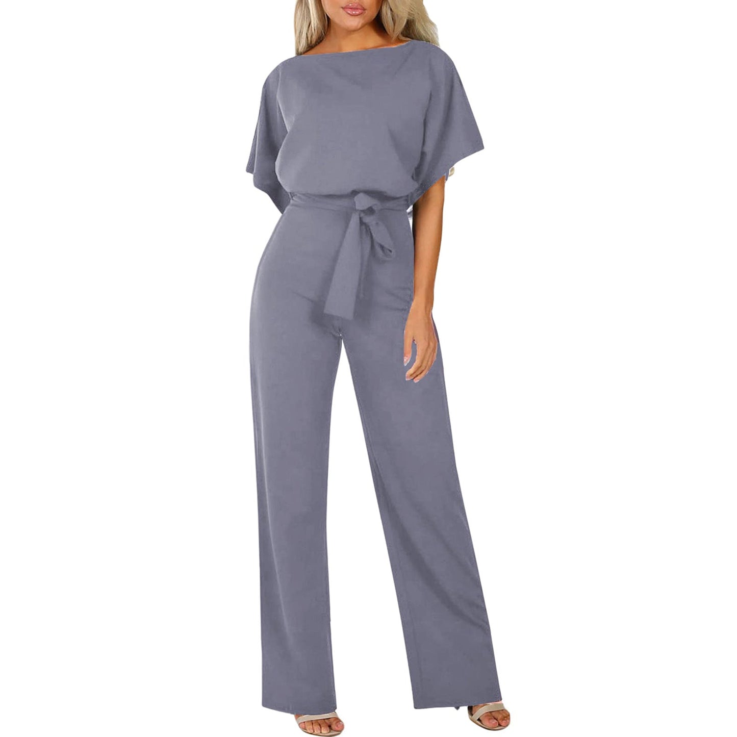 Stilvoller Jumpsuit mit Taillengürtel Figurbetont Damen