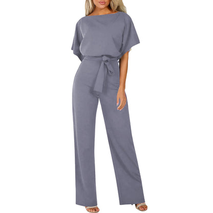 Stilvoller Jumpsuit mit Taillengürtel Figurbetont Damen
