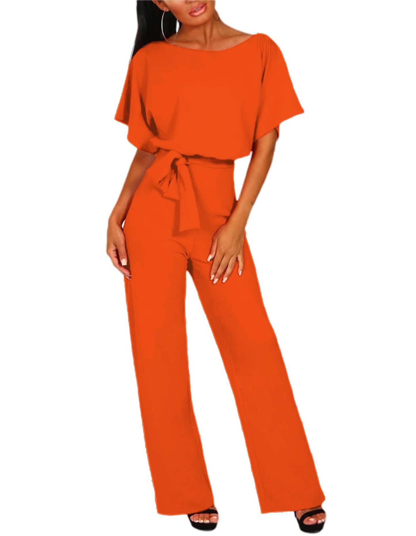 Stilvoller Jumpsuit mit Taillengürtel Figurbetont Damen
