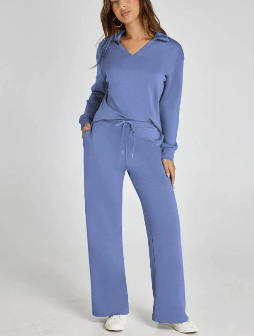 Damen Freizeitanzug Sportlich Bequem Zipper