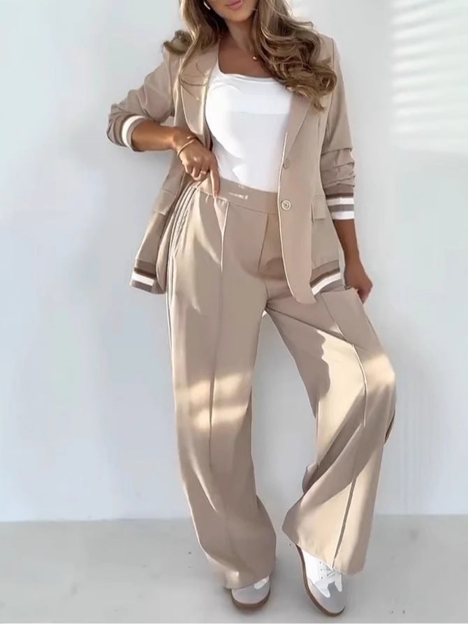 Damenanzug Eleganter Zweiteiler Blazer Hose Business - BerlinGlamour