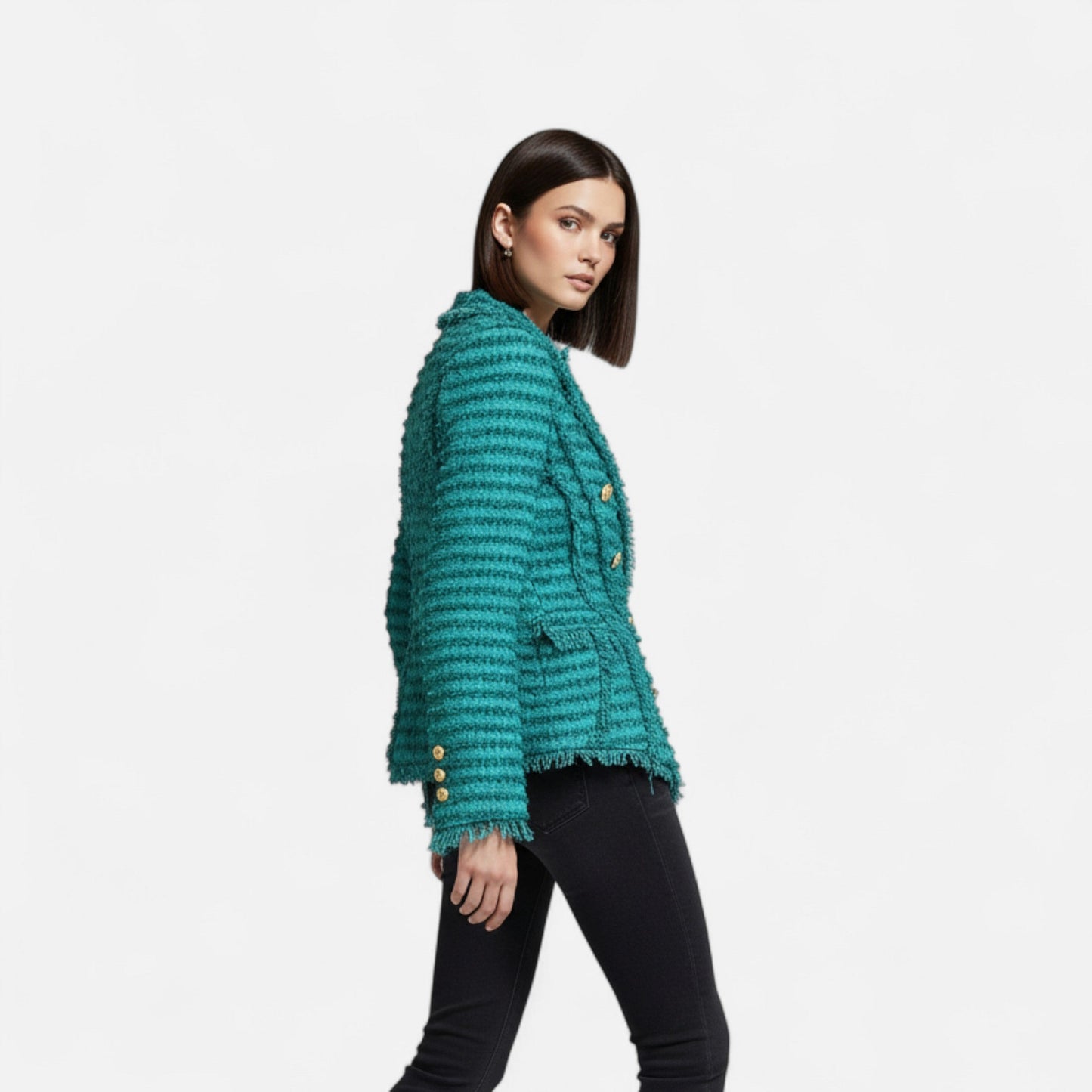 Maison Dresson | Damen-Tweed-Blazer – Slim Fit mit Quastenfransen 3