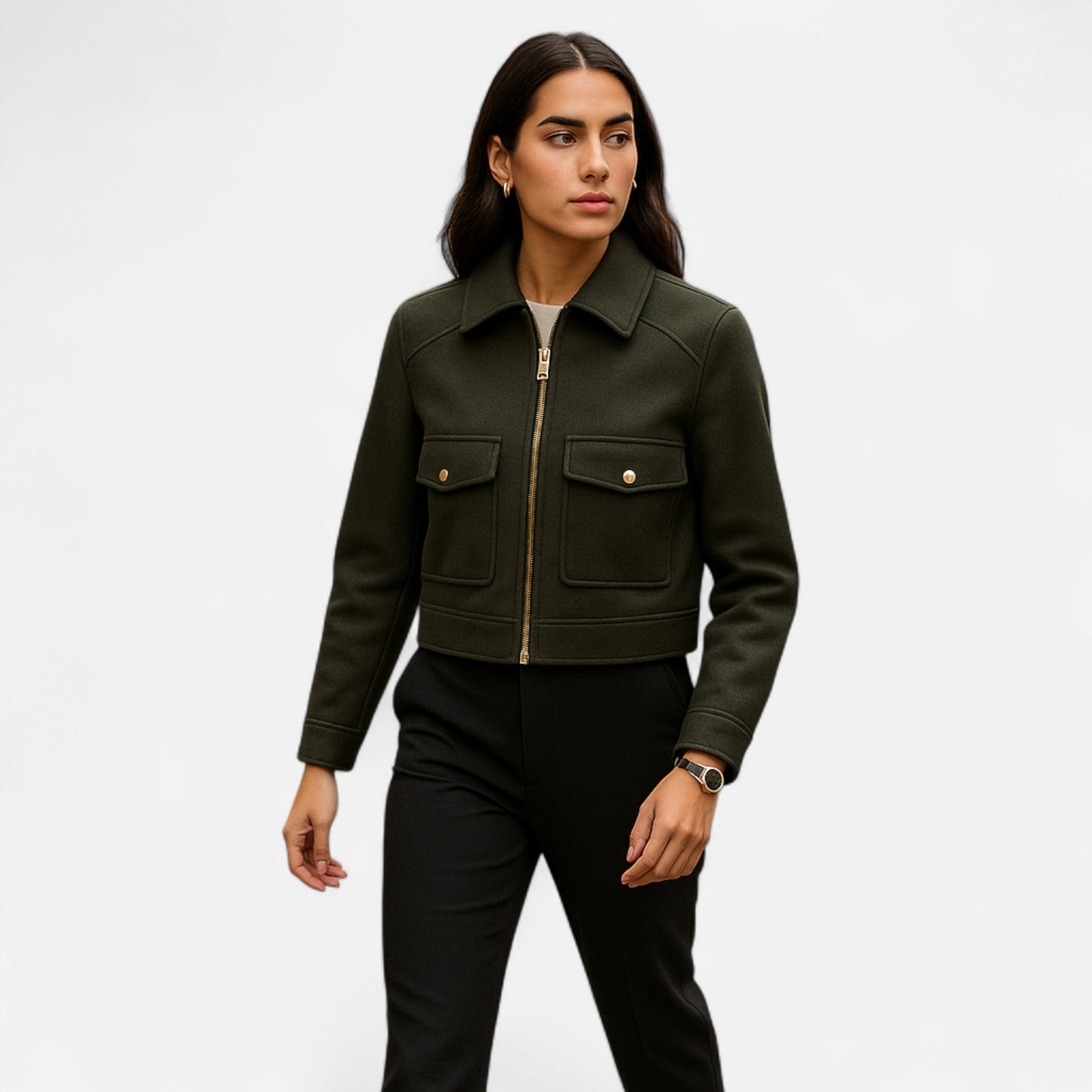 Maison Dresson | Elegante Winterjacke mit Reißverschluss für Damen 1