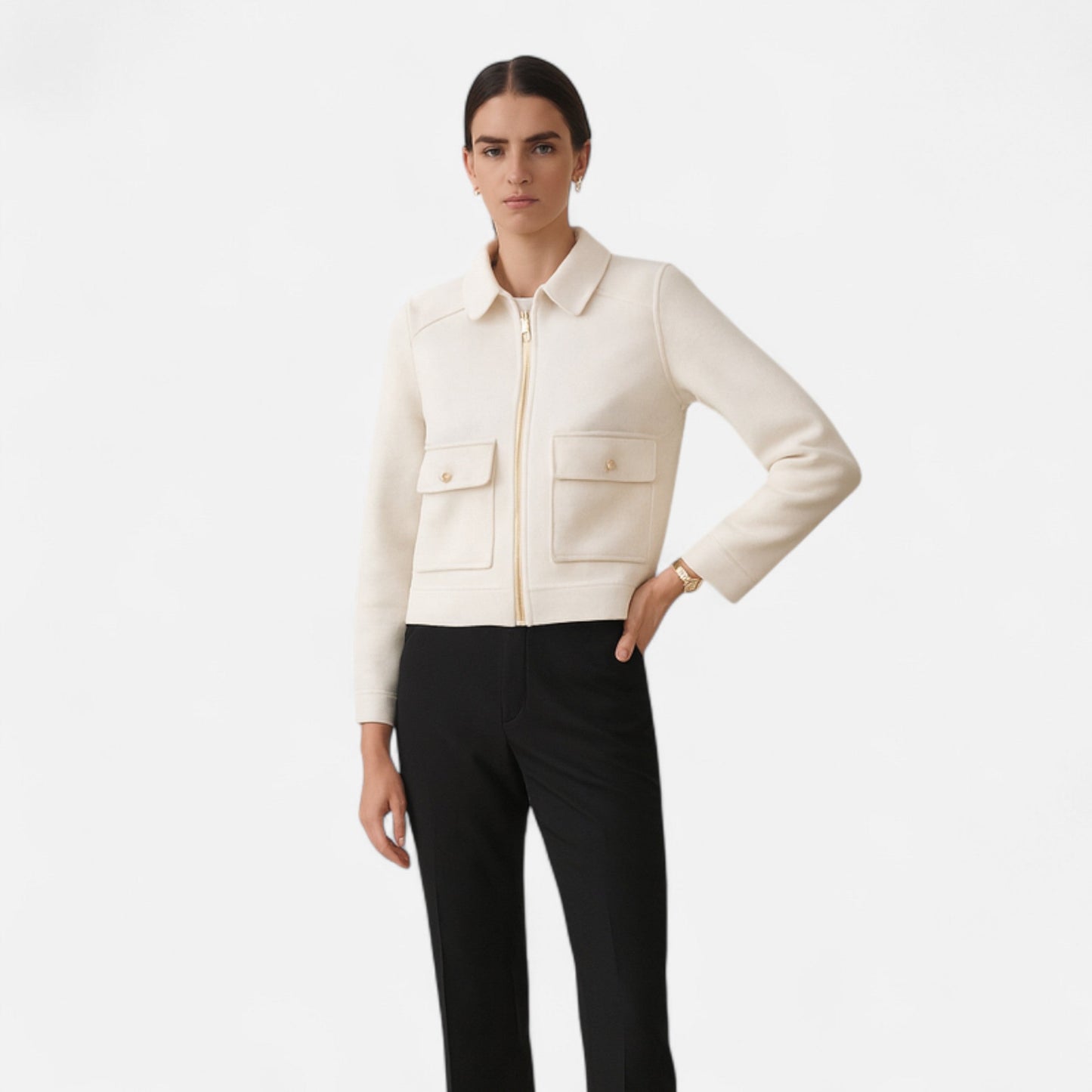Maison Dresson | Elegante Winterjacke mit Reißverschluss für Damen 6
