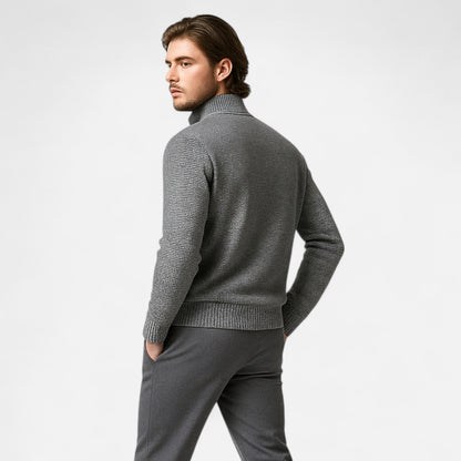 Maison Dresson | Fleece-Patchworkjacke mit Stehkragen für Herren 3