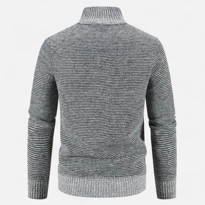 Maison Dresson | Fleece-Patchworkjacke mit Stehkragen für Herren 4