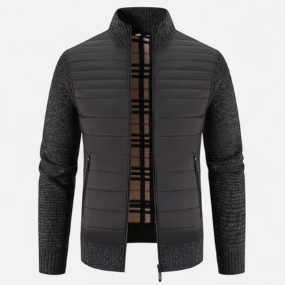 Maison Dresson | Fleece-Patchworkjacke mit Stehkragen für Herren 5