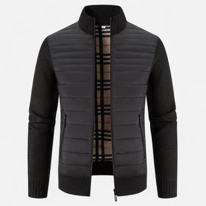 Maison Dresson | Fleece-Patchworkjacke mit Stehkragen für Herren 8