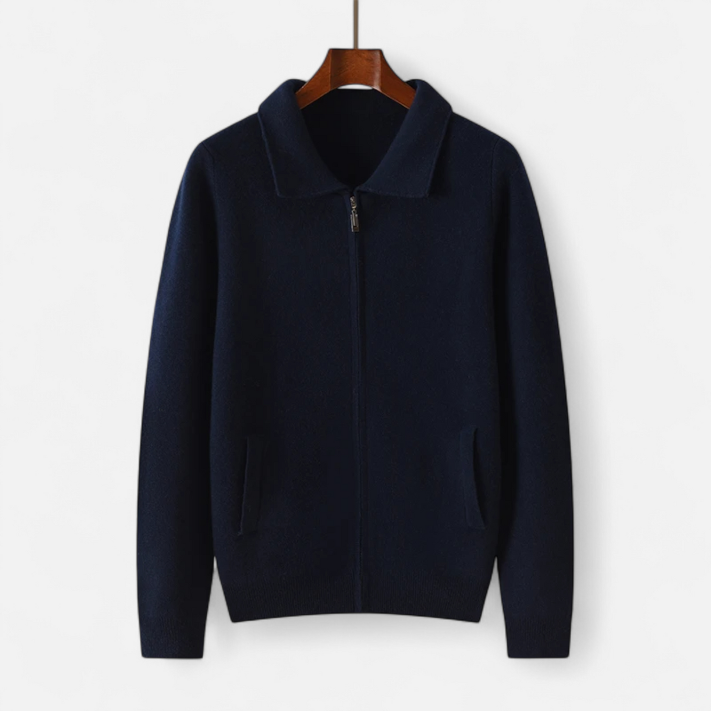 Maison Dresson | Herren-Business-Pullover aus Wolle und Kaschmir mit Reißverschluss 7