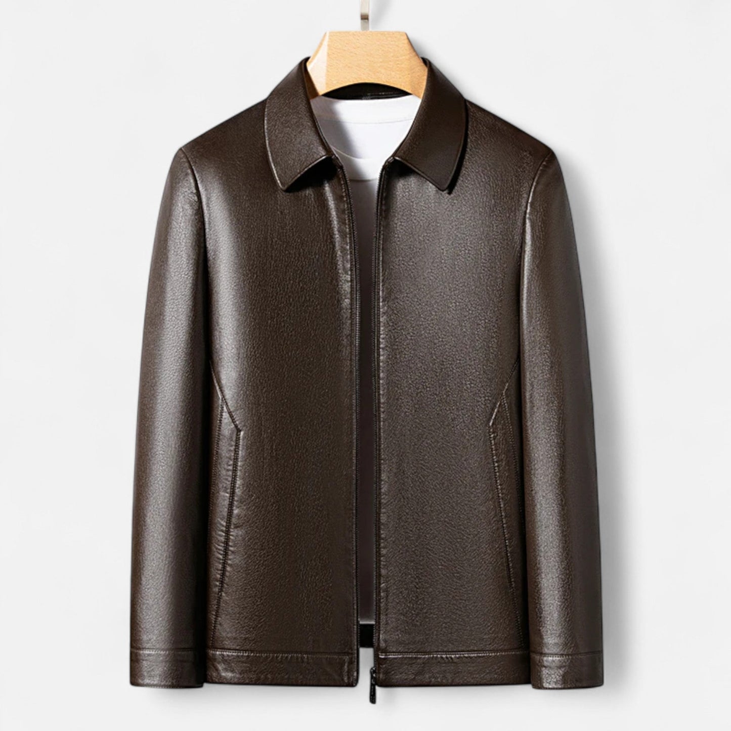 Maison Dresson | Herren PU-Lederjacke – Stehkragen Herbstliche Eleganz 0