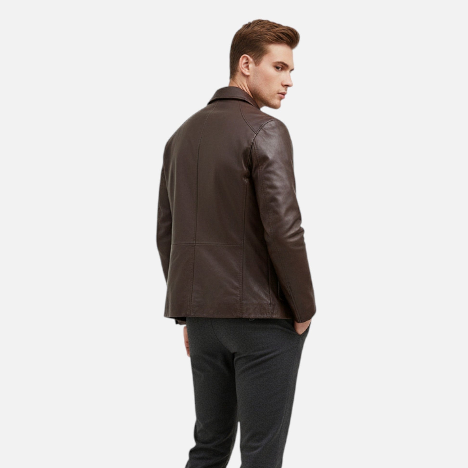 Maison Dresson | Herren PU-Lederjacke – Stehkragen Herbstliche Eleganz 2