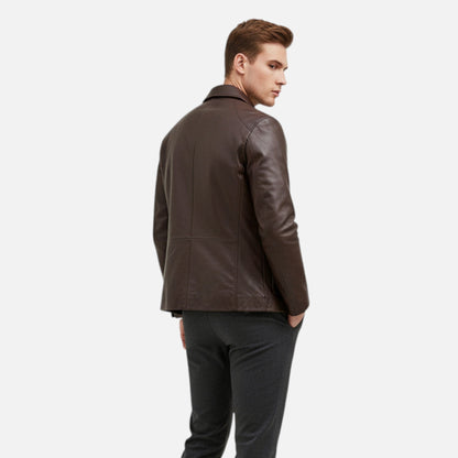 Maison Dresson | Herren PU-Lederjacke – Stehkragen Herbstliche Eleganz 2