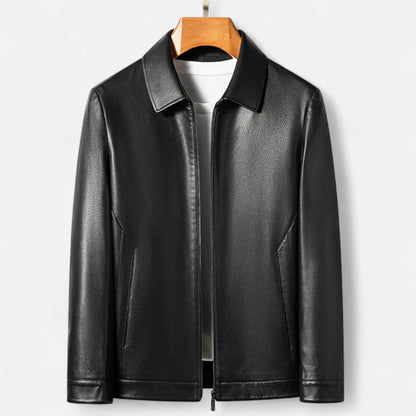 Maison Dresson | Herren PU-Lederjacke – Stehkragen Herbstliche Eleganz 3