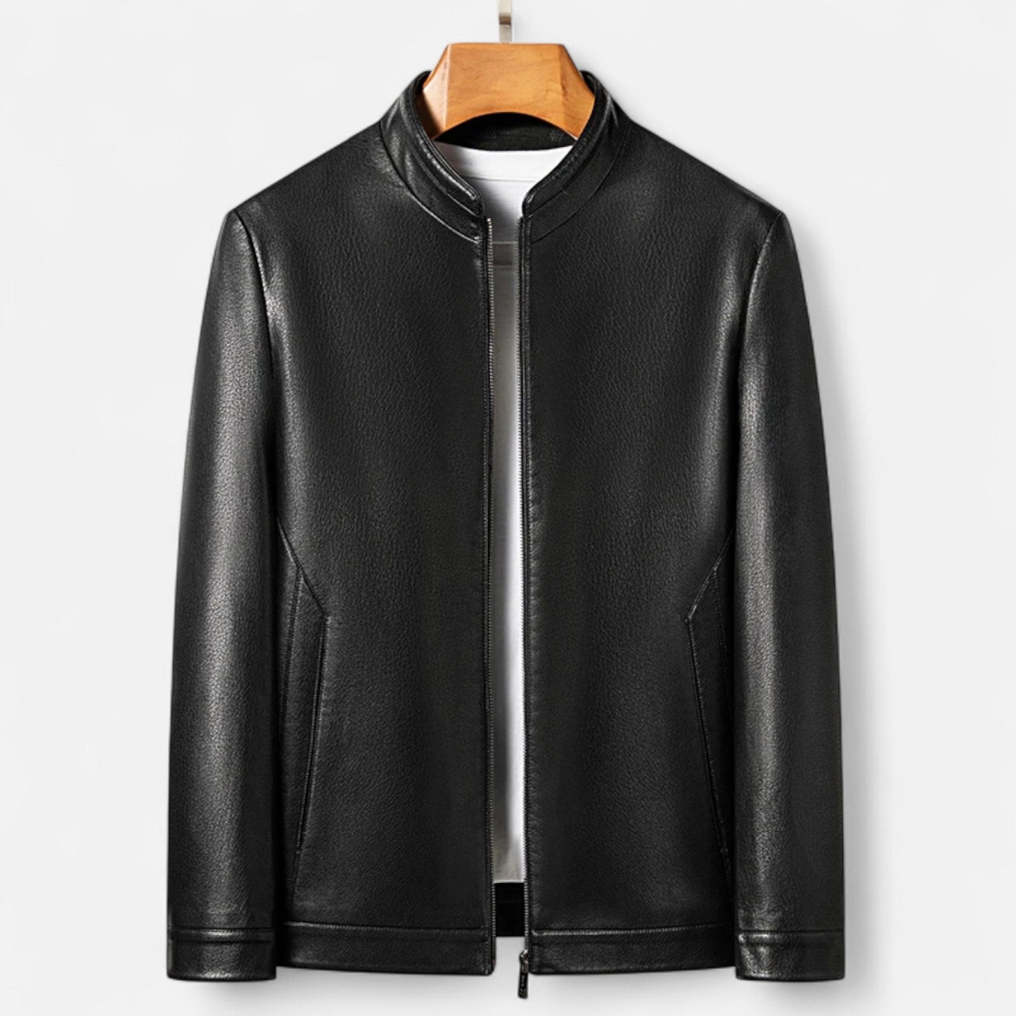 Maison Dresson | Herren PU-Lederjacke – Stehkragen Herbstliche Eleganz 4