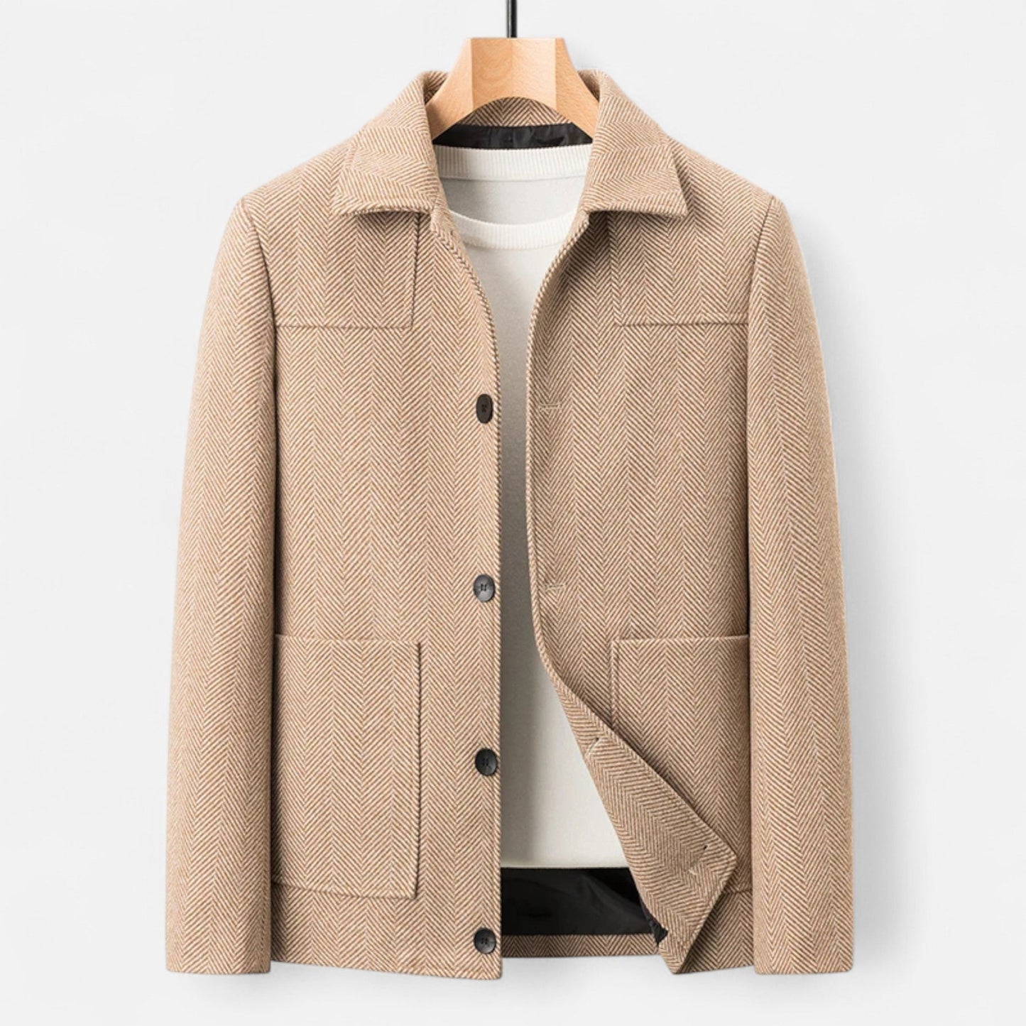 Maison Dresson | Herrenjacke aus Wollmischung – Eleganz mit Business-Revers 0