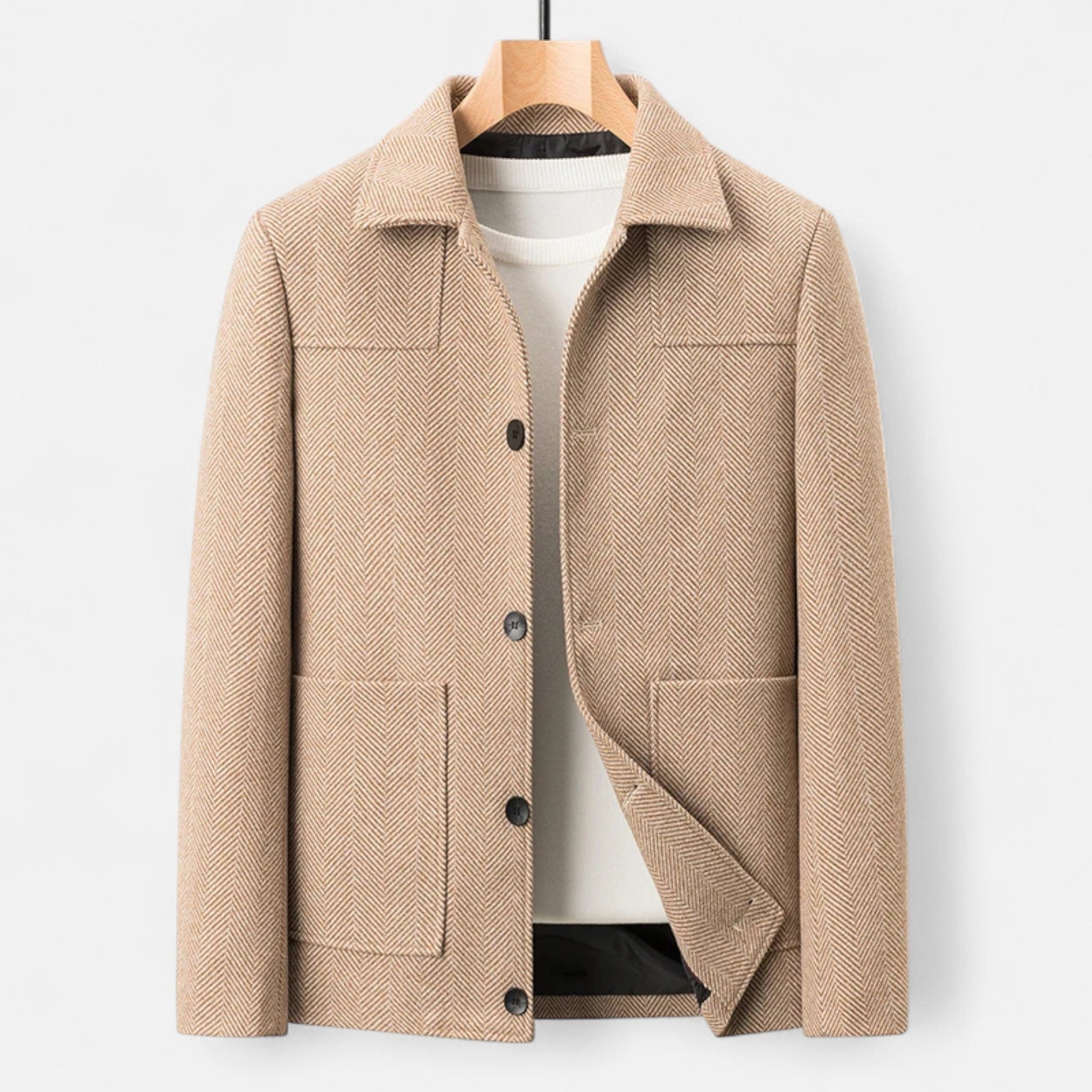 Maison Dresson | Herrenjacke aus Wollmischung – Eleganz mit Business-Revers 0