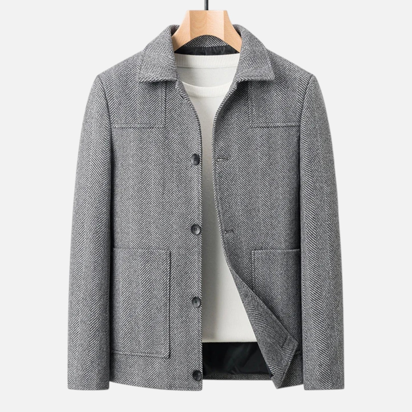 Maison Dresson | Herrenjacke aus Wollmischung – Eleganz mit Business-Revers 6