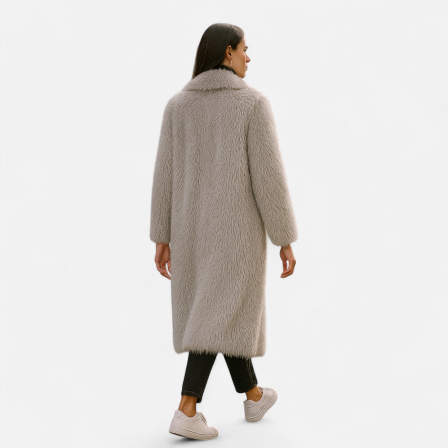 Maison Dresson | Langer Kunstpelzmantel für Damen 2