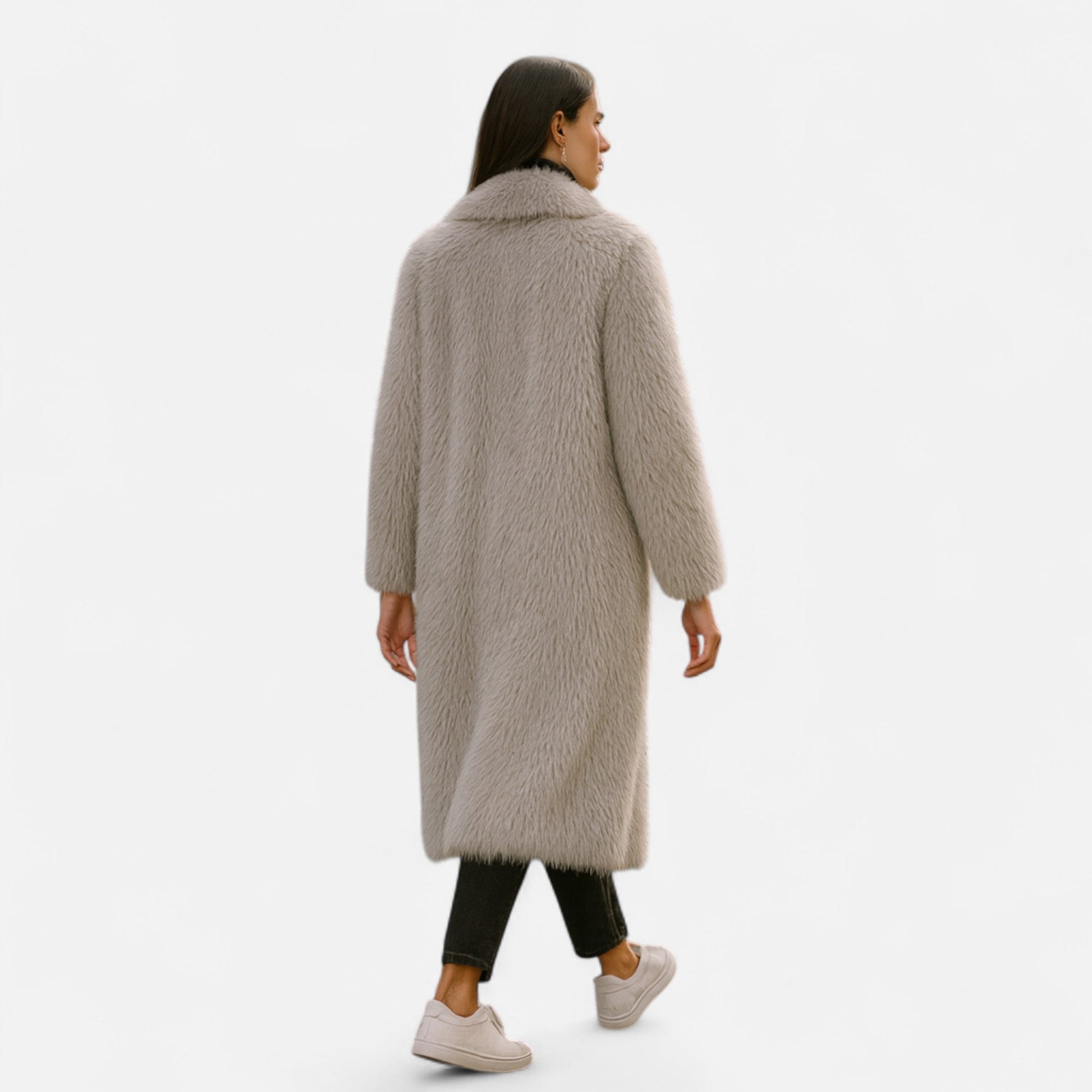 Maison Dresson | Langer Kunstpelzmantel für Damen 2