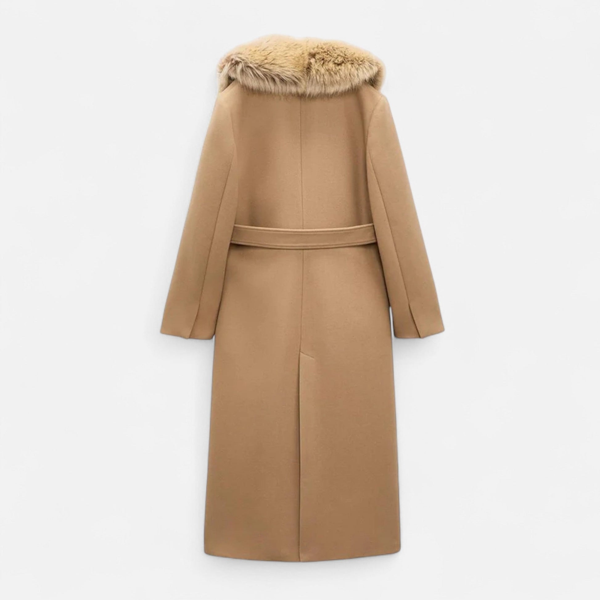 Maison Dresson | Maximantel aus echter Wolle für Damen – Eleganz mit Pelzrevers 2
