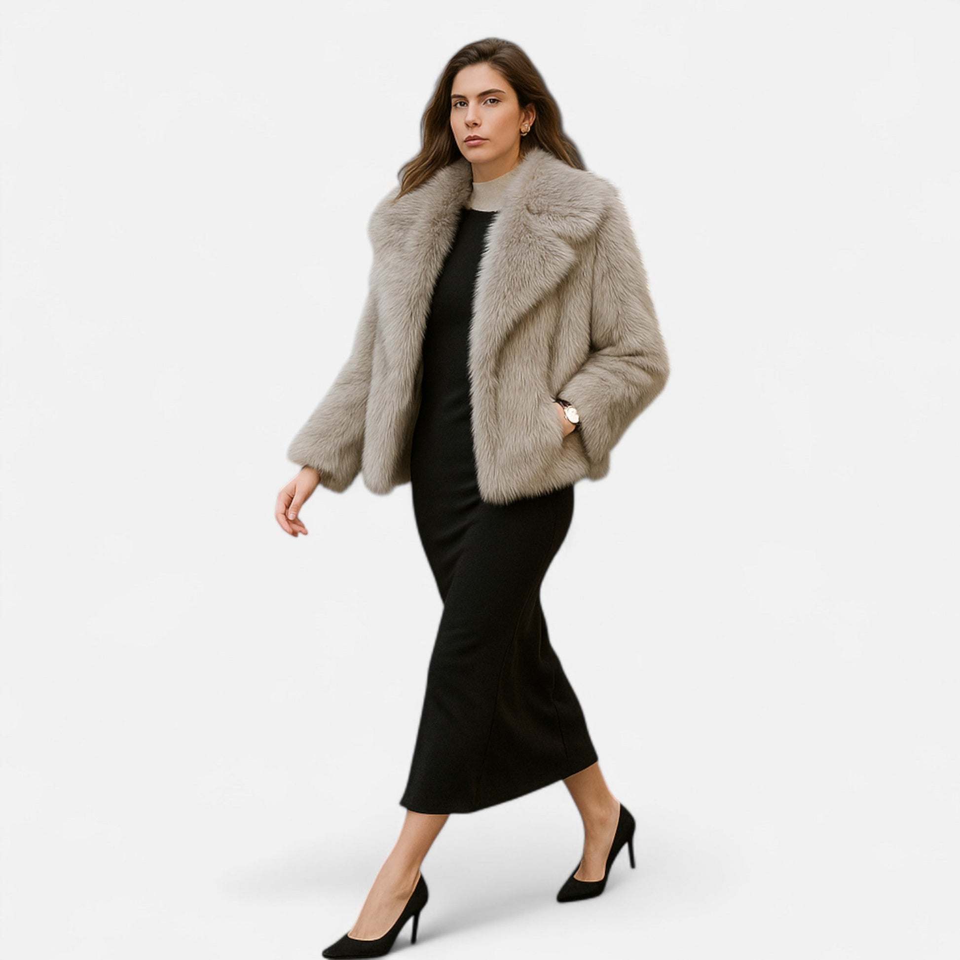 Maison Dresson | Plüsch-Wintermantel aus Kunstpelz für Damen 7