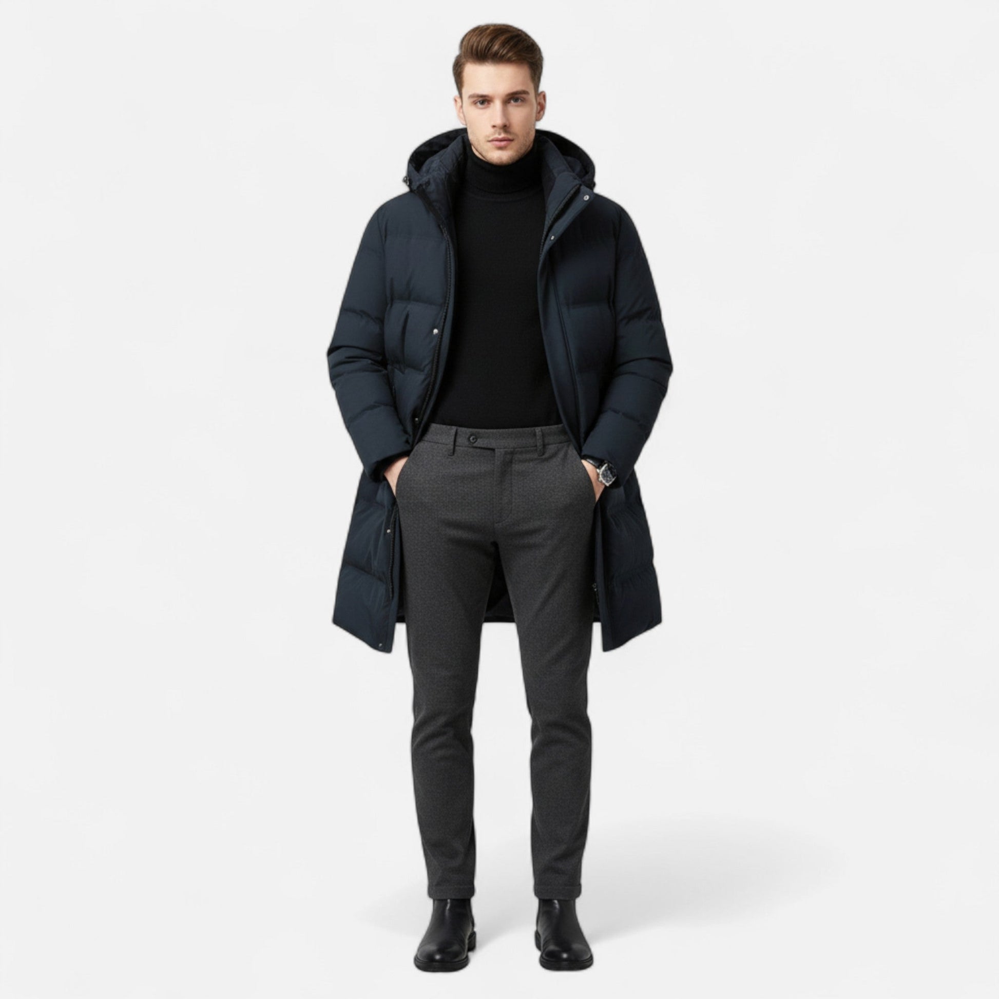 Maison Dresson | Premium-Winter-Daunenparka für Herren – Isolierte Eleganz mit Kapuze 1