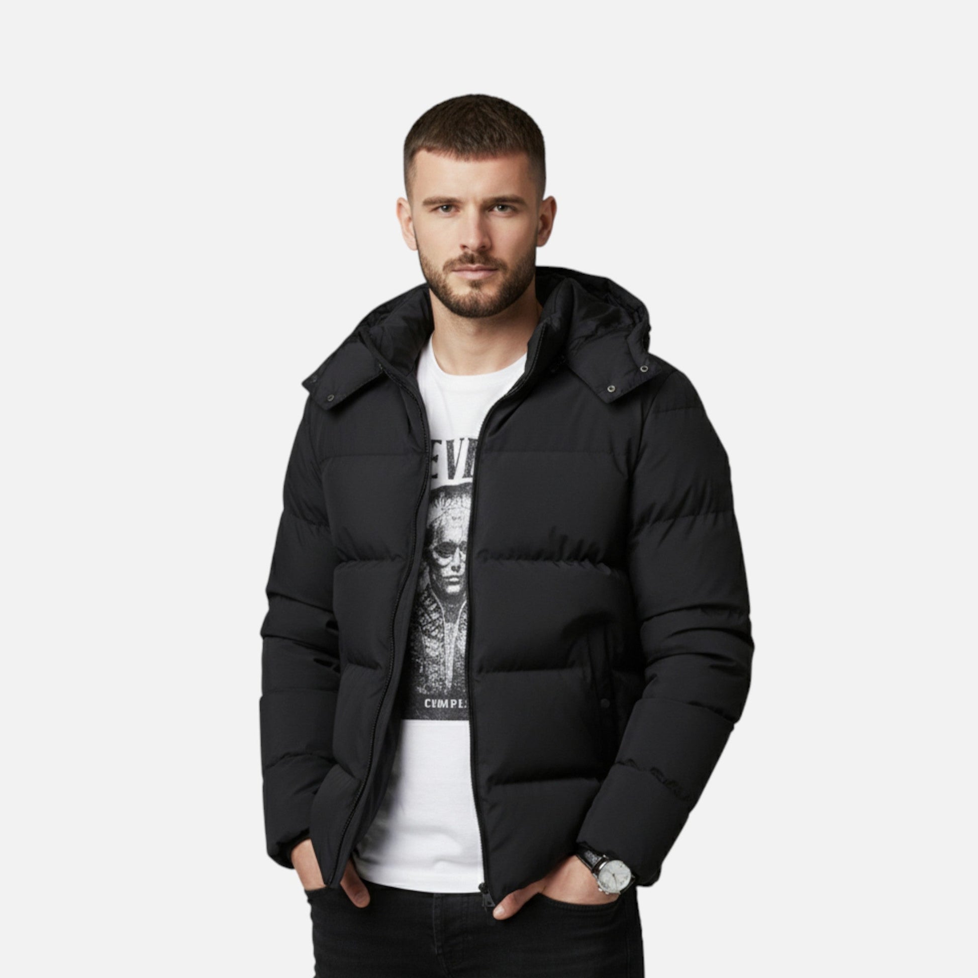 Maison Dresson | Pufferjacke mit Kapuze für Herren – Zeitlose Schicht für kaltes Wetter 1