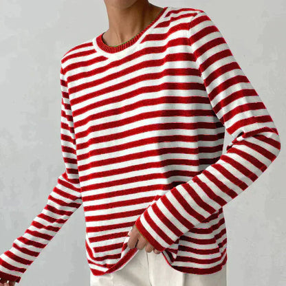 Gestreiftes T-Shirt Leicht Luftig Sommer
