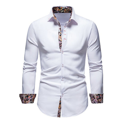 Herren Hemd Paisley Muster Elegante Bluse - BerlinGlamour