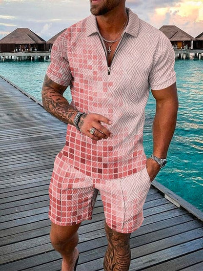 Herren Freizeit Set Farbenfroh Sportlich Modern - BerlinGlamour