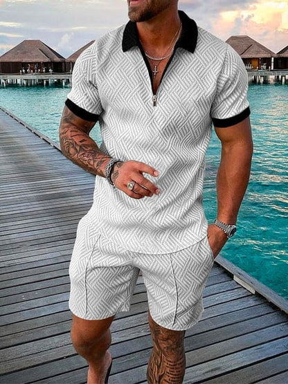 Herren Freizeit Set Farbenfroh Sportlich Modern